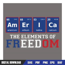 American The Elements Of Freedom SVG, 4th of July SVG, Digital Download