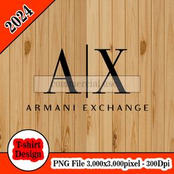 Armani Exchange tshirt design PNG higt quality 300dpi digital file instant download
