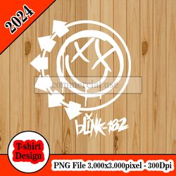 Blink 182 logo tshirt design PNG higt quality 300dpi digital file instant download