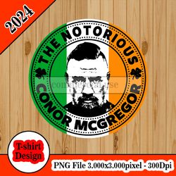 Conor Mcgregor's tshirt design PNG higt quality 300dpi digital file instant download
