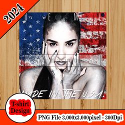 Demi Lovato Made In The USA tshirt design PNG higt quality 300dpi digital file instant download