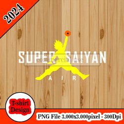 Dragonball Z - AIR SUPER SAIYAN GOKU tshirt design PNG higt quality 300dpi digital file instant download