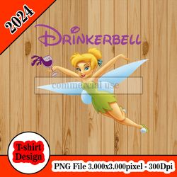 drinkerbell tshirt design PNG higt quality 300dpi digital file instant download