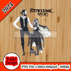Fleetwood Mac Rumours tshirt design PNG higt quality 300dpi digital file instant download