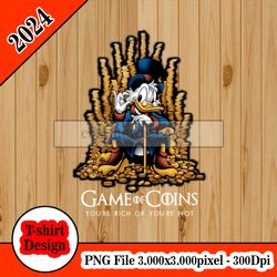 Game of Coins tshirt design PNG higt quality 300dpi digital file instant download