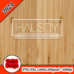 HALSEY logo tshirt design PNG higt quality 300dpi digital file instant download