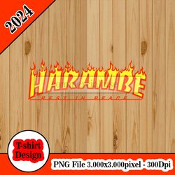 Harambe Rest In Peace fire mode tshirt design PNG higt quality 300dpi digital file instant download