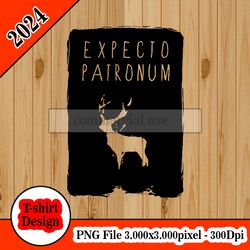 EXPECTO PATRONUM tshirt design PNG higt quality 300dpi digital file instant download