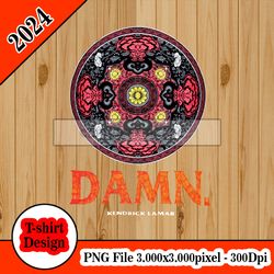kendrick lamar damn kung fu kenny tshirt design PNG higt quality 300dpi digital file instant download