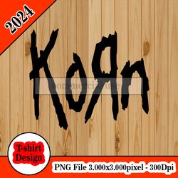 Korn tshirt design PNG higt quality 300dpi digital file instant download