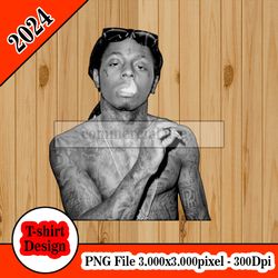 Lil Wayne tshirt design PNG higt quality 300dpi digital file instant download
