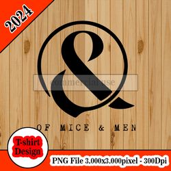 Of Mice and Men 3a Logo tshirt design PNG higt quality 300dpi digital file instant download
