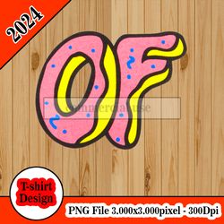 OF Odd Future Donut (AMORDOMUS) tshirt design PNG higt quality 300dpi digital file instant download