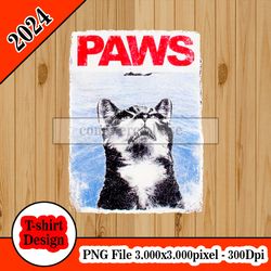 Paws Cat jaws tshirt design PNG higt quality 300dpi digital file instant download