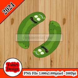 pickle man yin yang tshirt design PNG higt quality 300dpi digital file instant download