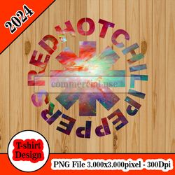 Red Hot Chili Peppers RHCP Galaxy tshirt design PNG higt quality 300dpi digital file instant download