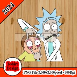 Rick and Morty - Star Viewing tshirt design PNG higt quality 300dpi digital file instant download