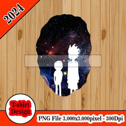rick and morty portal galaxy tshirt design PNG higt quality 300dpi digital file instant download