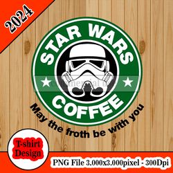 Star Wars Coffee tshirt design PNG higt quality 300dpi digital file instant download