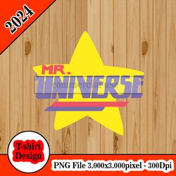 Steven Universe Mr Universe  tshirt design PNG higt quality 300dpi digital file instant download