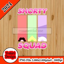 Steven Universe Shorty Squad Poster tshirt design PNG higt quality 300dpi digital file instant download