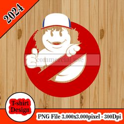 Stranger Things Dustin Ghost Buster tshirt design PNG higt quality 300dpi digital file instant download