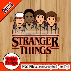 Stranger Things meets Ghostbusters tshirt design PNG higt quality 300dpi digital file instant download