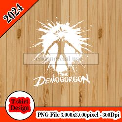 Stranger Things The Demogorgon tshirt design PNG higt quality 300dpi digital file instant download
