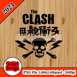 The Clash logo tshirt design PNG higt quality 300dpi digital file instant download