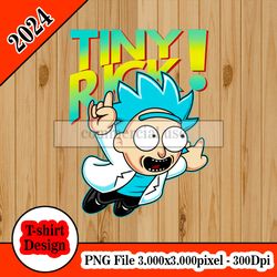 TINY RICK Rick and Morty tshirt design PNG higt quality 300dpi digital file instant download