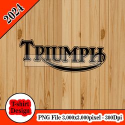 TRIUMPH Classic Logo Motorcycle tshirt design PNG higt quality 300dpi digital file instant download