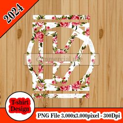 Twenty One Pilots 1b floral logo tshirt design PNG higt quality 300dpi digital file instant download