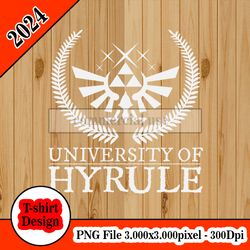 University Hyrule tshirt design PNG higt quality 300dpi digital file instant download