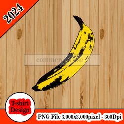 Velvet Underground andy warhol banana tshirt design PNG higt quality 300dpi digital file instant download