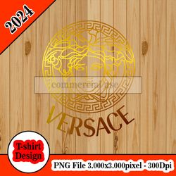 versace logo gold tshirt design PNG higt quality 300dpi digital file instant download