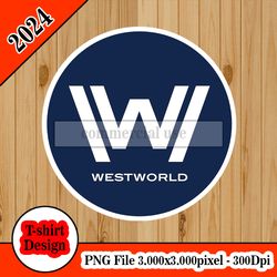 Westworld logo tshirt design PNG higt quality 300dpi digital file instant download