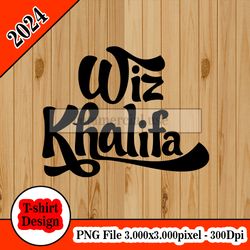 wiz khalifa tshirt design PNG higt quality 300dpi digital file instant download