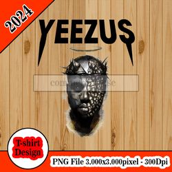 yeezus kanye west head painting tshirt design PNG higt quality 300dpi digital file instant download