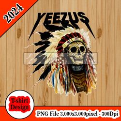 YEEZUS Kanye West Logo tshirt design PNG higt quality 300dpi digital file instant download