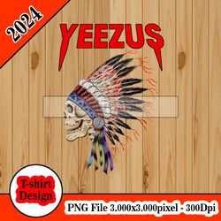 YEEZUS Kanye West Logo  tshirt design PNG higt quality 300dpi digital file instant download