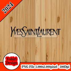ysl Yves Saint Laurent logo tshirt design PNG higt quality 300dpi digital file instant download