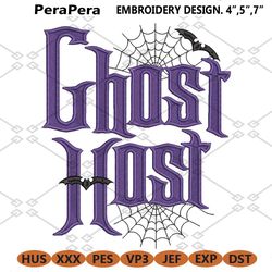 Ghost Host Haunted Mansion Machine Embroidery Design