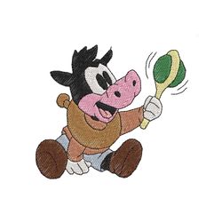 clarabelle cow baby embroidery