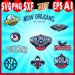 New Orleans Pelicans Bundle SVG, New Orleans Pelicans SVG, NBA Bundle SVG, Sport SVG