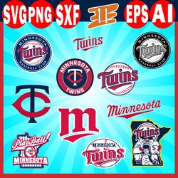 Minnesota Twins Bundle SVG, Minnesota Twins SVG, MLB SVG PNG DXF EPS Digital File