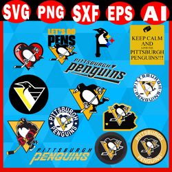 Pittsburgh Penguins svg, NHL, Pittsburgh Penguins Team Bundles Svg, NHL Bundle Svg, Instant Download