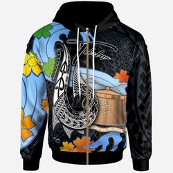 tokelau zip hoodie - fish hooks and, all over print hoodie zip hoodie fleece hoodie 3d, vikings tattoo hoodie 3d ka1406