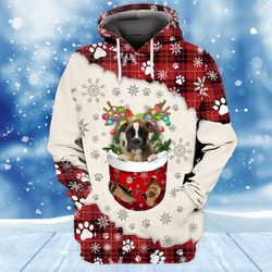 brown boxer in snow pocket, all over print hoodie zip hoodie fleece hoodie 3d, vikings tattoo hoodie 3d ka1490
