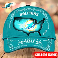 Miami Dolphins Baseball Caps Custom Name
