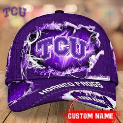 TCU Horned Frogs Baseball Caps Custom Name